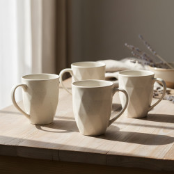 Porcelain Mug Set - 4 Pcs